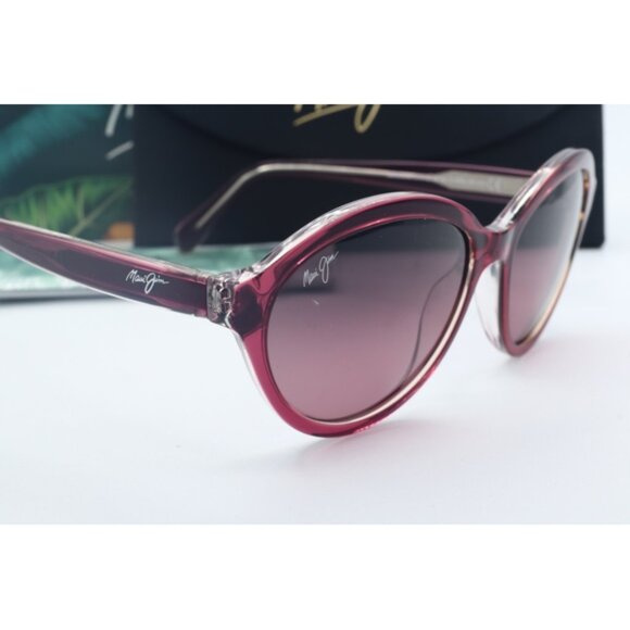 Maui Jim Mariana MJ 828-52C Pink Cat Eye Sunglasses Maui Rose polarized Lenses main image 5